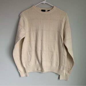 Arrow USA 1851 Cotton Windowpane Pattern Sweater